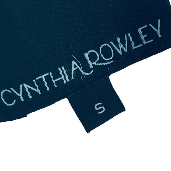 CYNTHIA ROWLEY White Blouse Button Back Small - Picture 4 of 6